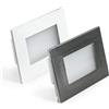 Lampo Faretto Segnapasso LED 3W Tricolor Incasso 503 Luce Calda Naturale Fredda