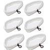 KAWIN Shopping on line 6 Panni Microfibra con Laccetto 27x20 cm per Scopa a Vapore Triangolare H2O