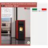 Nordica-Extraflame NORDICA EXTRAFLAME STUFA PELLET CANALIZZATA 7.5 KW GIUSY PLUS EVO2.0 BORDEAUX
