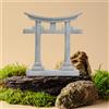 Statua in Miniatura Giapponese Torii Gate, Materiale PVC, Decorazione Terrario