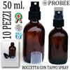 Ughetto Apicoltura Boccette per propoli in vetro ambrato da 50 ml. con tappo spray
