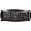 ELETTROCANALI Placca placchetta per interruttore elettrico 7 Posti - Nero ECL2987N - ELETTROCA