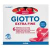 giotto Confezione 6 Tubetti di Tempera 12ml Rosa Vermiglio