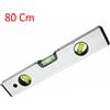 DOBO Livella a bolla professionale 30/40/50/60/80 cm 3 bolle trasparente magnetica