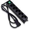 Tecnoware Multipresa Power Cleaner 5P Iec - 5 Uscite Italia/Schuko Con Spina Iec C14 (Fmp5