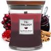 WoodWick Trilogy candela profumata a clessidra media con Pluswick InnovationFrut