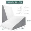 Carparelli Cuscino A Cuneo Antiriflusso Triangolo In Memory Foam Rialzo Gambe Per Letto