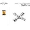 WeHome Chiave chiavi universale a croce per cassette contatore sportello gas enel 2pz