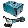 Makita DGA519ZJ - Smerigliatrice angolare 125 mm X-LOCK 18 V Makpac, blu