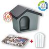 Imac Cuccia da Esterno Zeus 70 Imac per Cani e Gatti taglia media + Cuscino + Porta