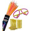 Kawin 50 MONTATURE OCCHIALI+100 BRACCIALETTI BRACCIALI LUMINOSI STARLIGHT PARTY FESTE