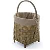 VERDELOOK Cesta portalegna rotonda interno juta diametro 40cm altezza 45/65cm