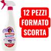 Chanteclair 12x Chanteclair Sgrassatore con Candeggina 625 ml FORMATO SCORTA