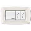 ELETTROCANALI Placca placchetta per interruttore elettrico 4 Posti - Cornice Bianca ECL2984TWH