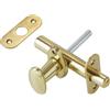 NBrand Catenaccio A Cremagliera Con Pomolo B.T. Ottone Lucido 80 Mm - 2 Pz