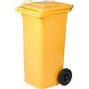 Vigor-Blinky Bidone Quadro per Differenziata lt. 120 - cm. 55X50X94 H Col. Giallo