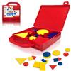 Harty Valigetta con Blocchi Logici in Plastica Gioco Didattico 48 pezzi scuola bambini