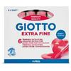 giotto Confezione 6 Tubetti di Tempera 12ml Rosa