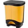Tontarelli Pattumiera Differenziata Idea Nero/Giallo - 35X29Xh44,5 Cm