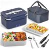 Does not apply Contenitore per Il Pranzo Elettrico Da 100 W, 3 in 1, 12/24/220 V, Con Posate E