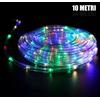 TUBO LED 10 / 20 METRI LUMINOSO RGB MULTICOLOR IMPERMEABILE DA ESTERNO PRESA ITA