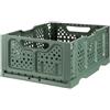 Bama Cassetta in plastica opla' pieghevole cm 40x30x17h verde tuttofare frutta cesta