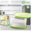 HOOMEI GRATTUGIA MANUALE CLASSICA PER FORMAGGIO PARMIGIANO RULLO ACCIAIO INOX HM-6310