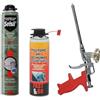 Selsil Kit Schiuma Poliuretanica Espansa 750 ml Selsil con Pistola e Pulitore 500 ml