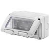 Gewiss GW27044 Contenitore Per Apparecchi System Stagno 4 Posti Grigio IP55