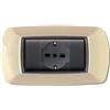 ELETTROCANALI Placca placchetta per interruttore elettrico 4 Posti - Avorio ECL2984A - ELETTRO