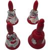 Nataluna Set 4 Campanelle Natalizie Con Decorazione Regalo Natale Decorazione 11cm