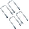 AB Tools 4 dadi a U ad alta resistenza a molla parabolica doppia per rimorchi Ifor Wil...