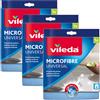 Vileda Panno Microfibre Plus Con Odor Stop multiuso universale 3 pezzi blu