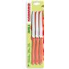 KAIMANO - SET COLTELLI DA TAVOLA DINAMIK 6 PEZZI COL. ROSSO