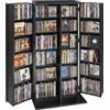 Armadietto Portaoggetti Multimediale 6 Ripiani, Mobiletto per CD DVD Giochi