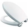 Danyx Copri Water Tavoletta WC Universale Legno Mdf Cerniere Cromate Antiruggine