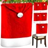 FGF 6 Coprisedia natalizi cappello babbo natale decorazione natalizi sedia 50X60cm