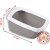 Imac FUNNY JUNIOR Lettiera Aperta 57X42X28,5 cm per gatto, toilette 3 COLORI