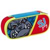 Seven S.p.A. Astuccio Scuola 1 Zip Ovale Bauletto Portapenne Seven Round SJ Gang Animal Boy