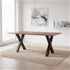 EffeZeta Tavolo rettangolare Gulliver 160x80 cacao