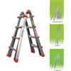 Marchetti Scala in Alluminio Telescopica Professionale Pieghevole 4+4 Gradini 4,10mt