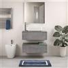 Ceramica Tuscia Mobile Bagno con Lavabo Sospeso 80 100 cm in Ceramica con 2 Cassetti Vari Colori