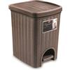 Stefanplast Pattumiera Bagno Elegance Lt.20 Tortora - 31X27,5Xh39Cm