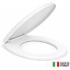 Copri Water Universale Sedile WC in PP Bianco 1200gr Cerniere Regolabili forma D