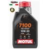 Motul OLIO MOTUL 7100 4 TEMPI 10W30 SINTETICO 100% MOTOCICLI SCOOTER QUAD 104089