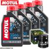 Motul Moto Guzzi V 10 Centauro 1996-2001 Tagliando Olio Motul 3000 4T 20W-50 4 litr...