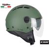 CGM ITALIA CASCHI CASCO OPEN FACE CGM 116A AIR MONO VERDE OPACO TG. S 116A-ALV-07B1