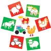 Baker Ross AW631 Stencil a Tema Fattoria per Dipingere (Confezione da 6) - Set di Stencil a Tema Fattoria in Plastica Lavabile per Bambini
