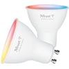 Trust GU10 Lampadina Smart LED Faretto Bianca e Multicolore, 2 Pezzi | Dimmerabile, Luce Fredda e Calda, Compatibile con Alexa e Google Nest, Hub non Necessario, 2.4GHz WiFi