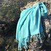 Foutastic Morbido telo mare fouta color menta, 100% cotone, 90 x 175 cm, ad alto assorbimento, 228 g/m², lavabile in lavatrice, ideale per spiaggia e piscina